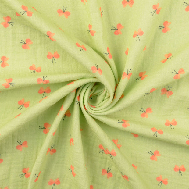 Muslin fabric Apple Green 