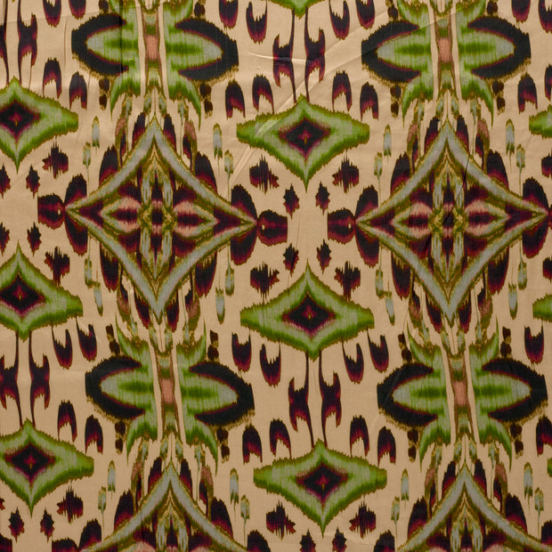 Viscose Satijn stof Beige glanzend 