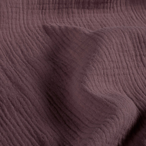 Muslin fabric Unicolour Mauve