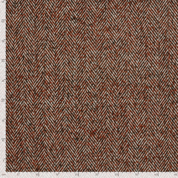 Jacquard fabric Unicolour Brique