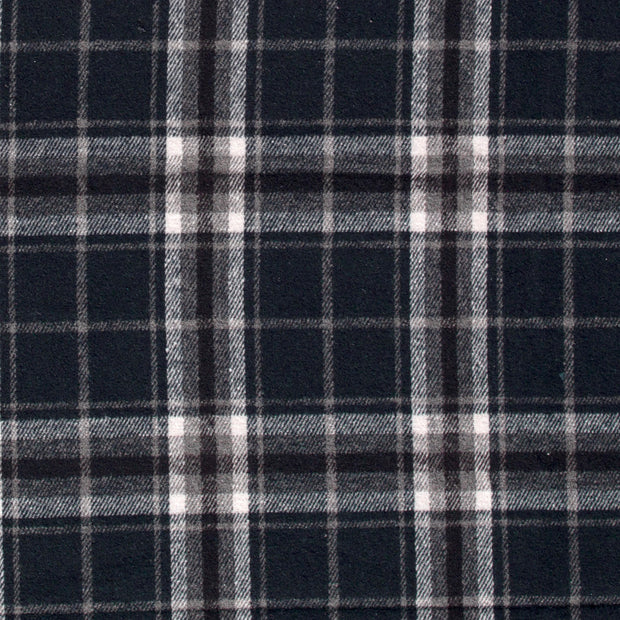 Jacquard fabric Checks Navy
