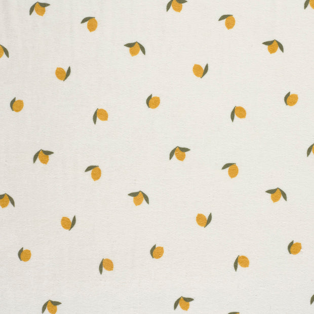 Stretch terry fabric Off White matte 