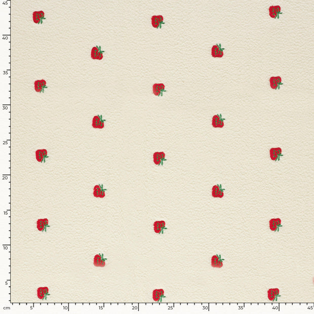 Teddy fabric Off White