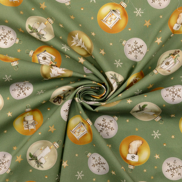 Cotton Poplin fabric Green 