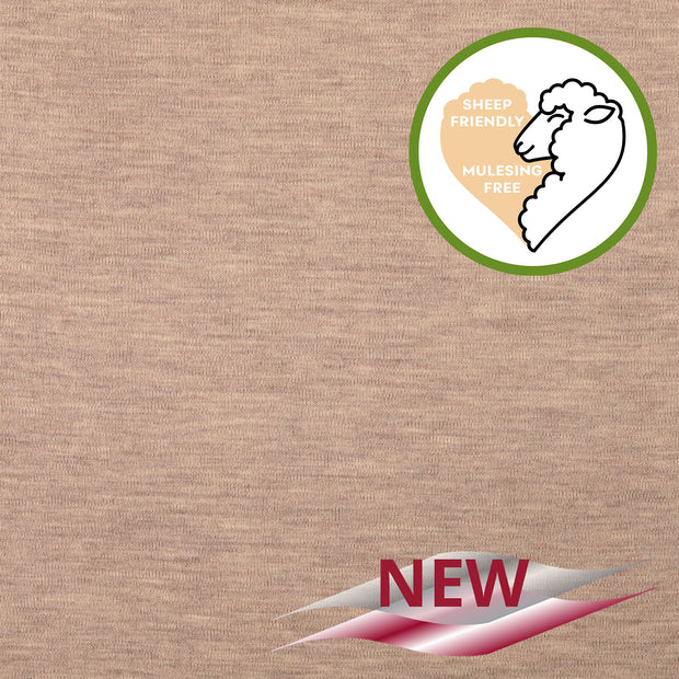 Chiffon en laine tissu Unicolore Beige