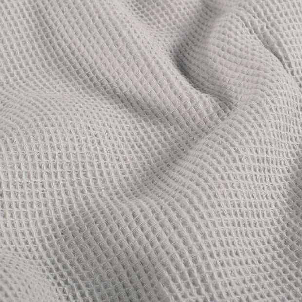 Waffle piqué fabric Unicolour Light Grey