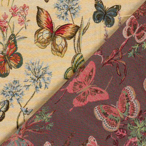 Gobeline fabrik Schmetterlinge jacquard 