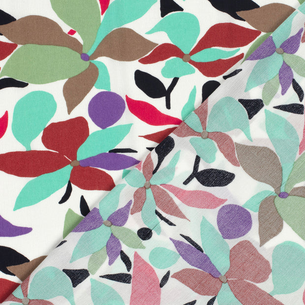 Borken Crepe fabric Abstract printed 