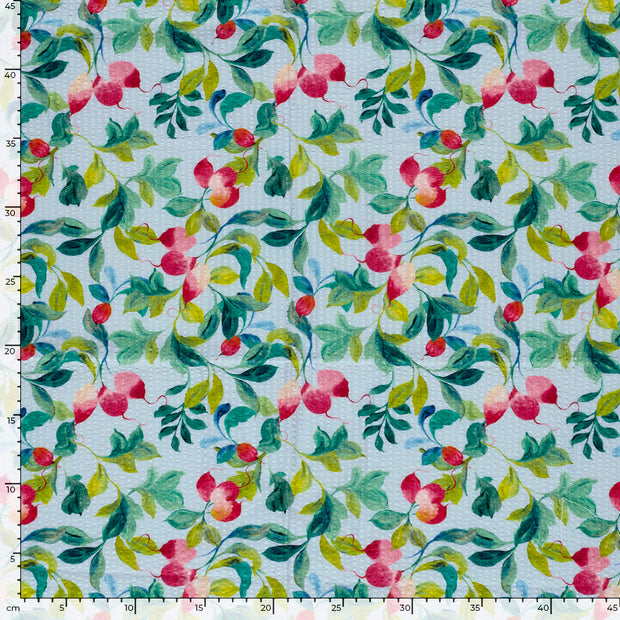  fabric Vegetables Light Blue