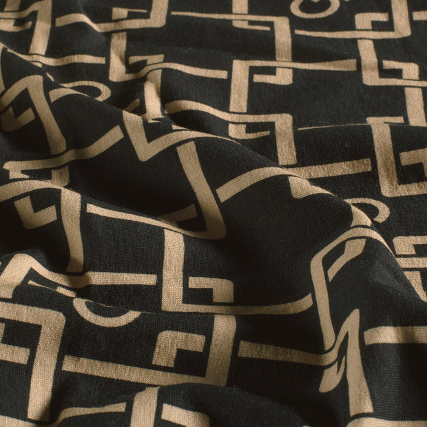  fabric Abstract Black