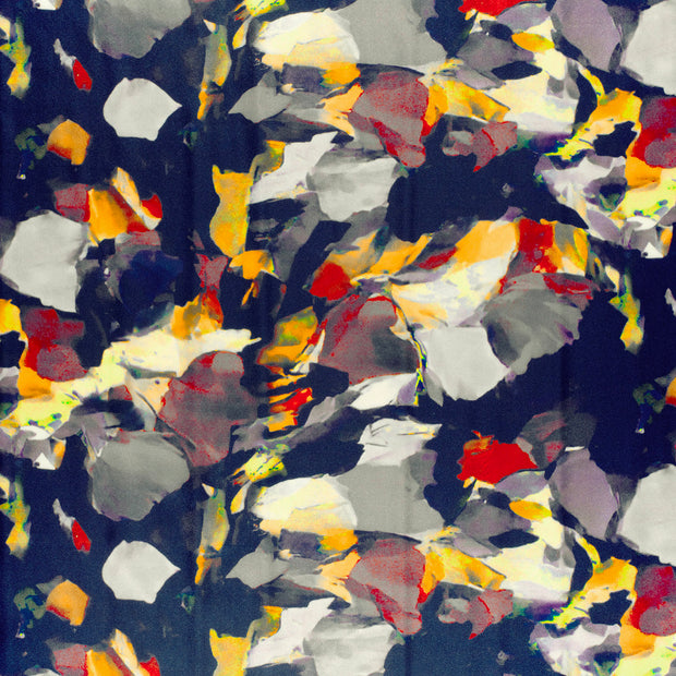 Satin fabric Indigo slightly shiny 