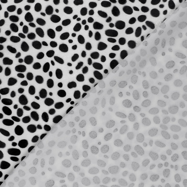 Velours fabric Dots printed 