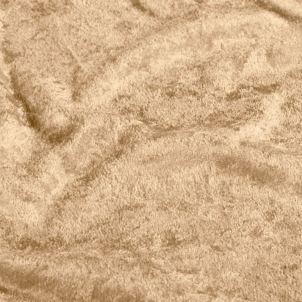 Velours tissu Unicolore Camel