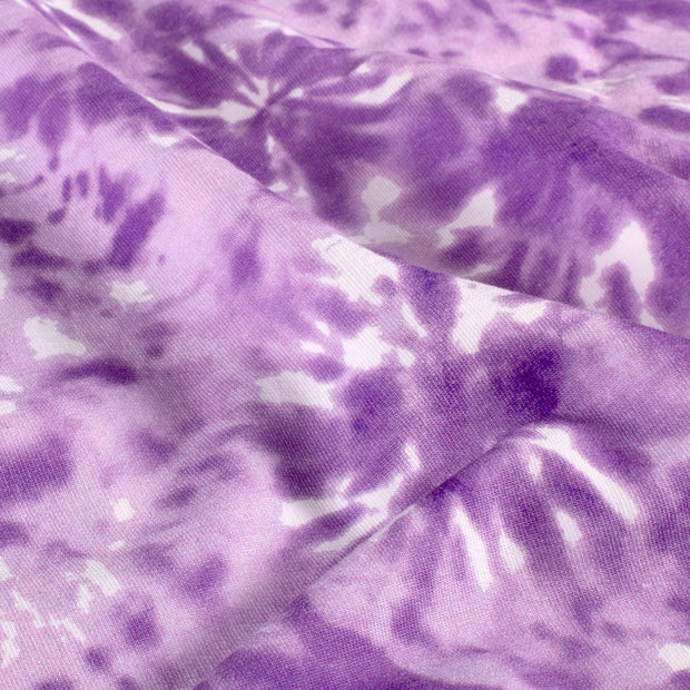 French Terry fabric Abstract Lila