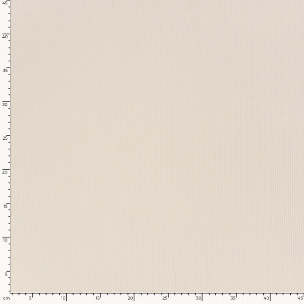 Rib Jersey fabric Unicolour Ivory