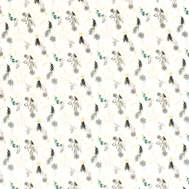 Cotton Poplin fabric Off White 