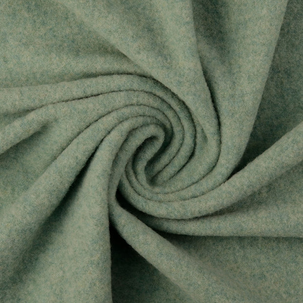Wool Boucle fabric Mint 