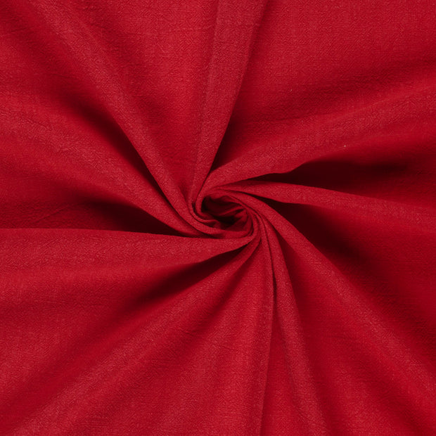 Linen fabric Red stone washed 