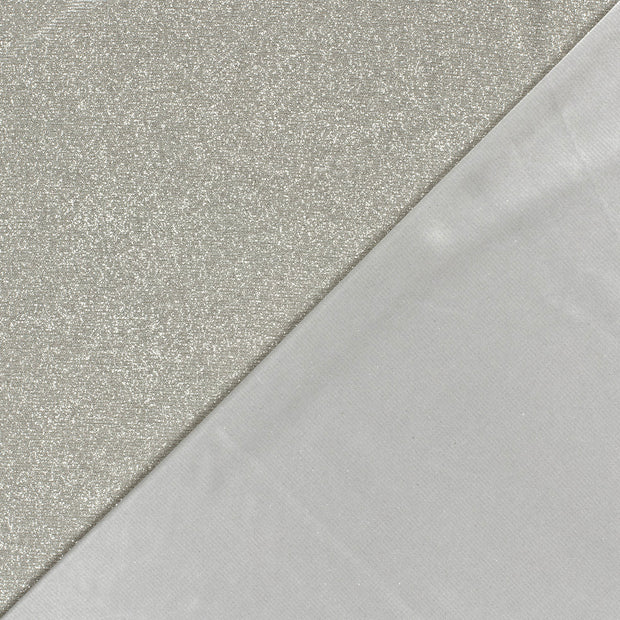 Jersey de Polyester tissu Unicolore Lurex 