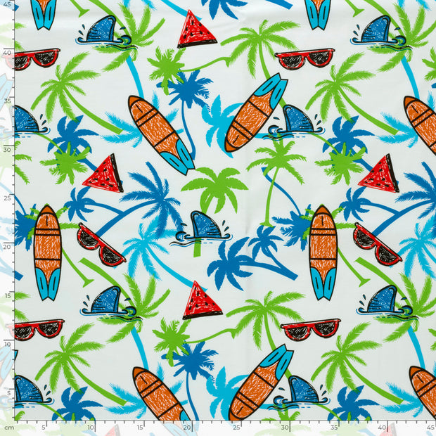Jersey fabric Summer Off White