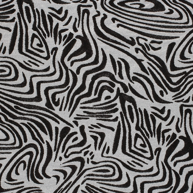 Jacquard fabric Silver slightly shiny 