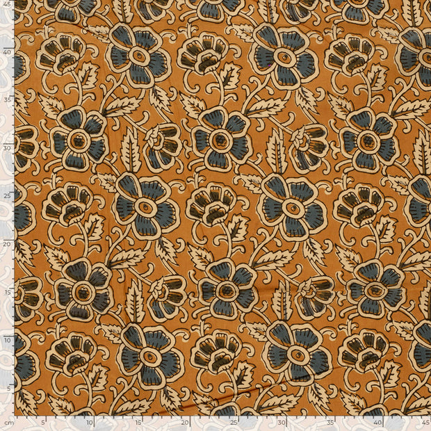 Voile fabric Abstract Oker