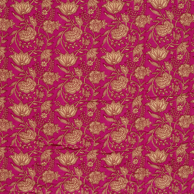 Musselin gepolstert fabrik Abstrakt Fuchsia