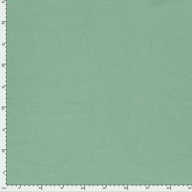 Cotton Fleece fabric Unicolour Dark Mint