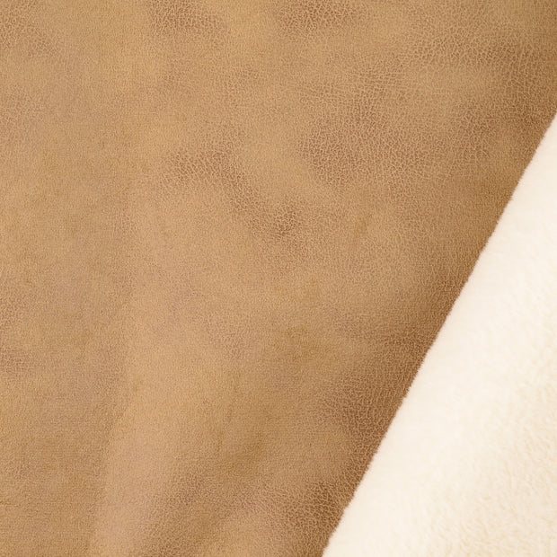 Artificial Leather fabric Beige backed 