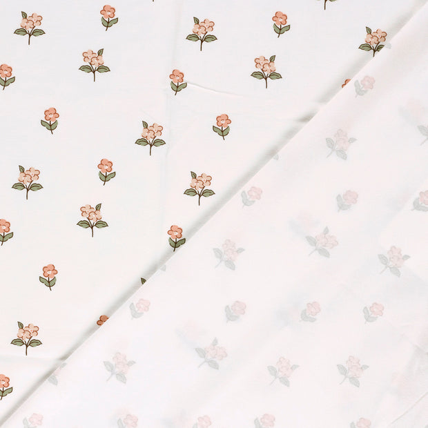 Jersey fabric Flowers printed 