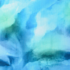 Muslin digital printed Batik Light Blue