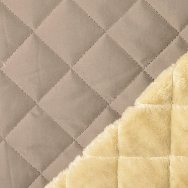 Teddy fabric Grey water repellant 