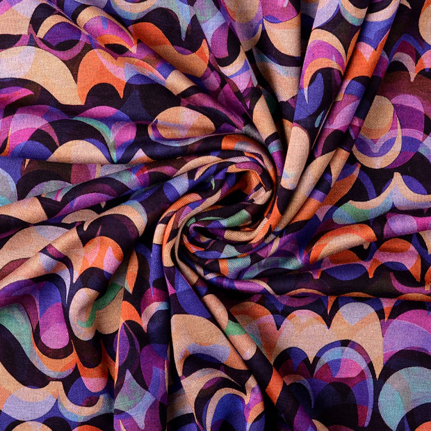Jersey fabric Purple 