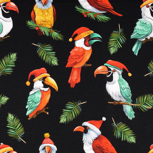  fabric Christmas Black