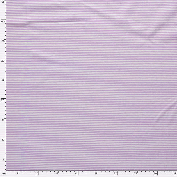 Cotton Jersey Yarn Dyed fabric Stripes Lila