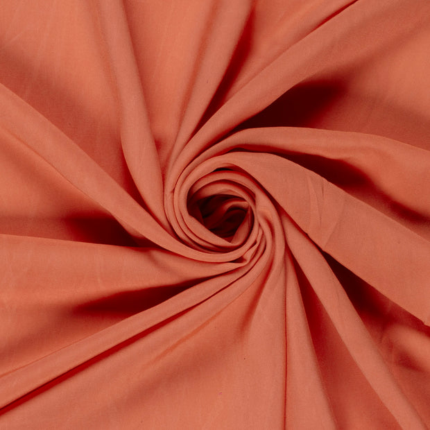 Bamboo Poplin fabric Unicolour Coral