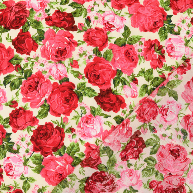  fabric Roses printed 