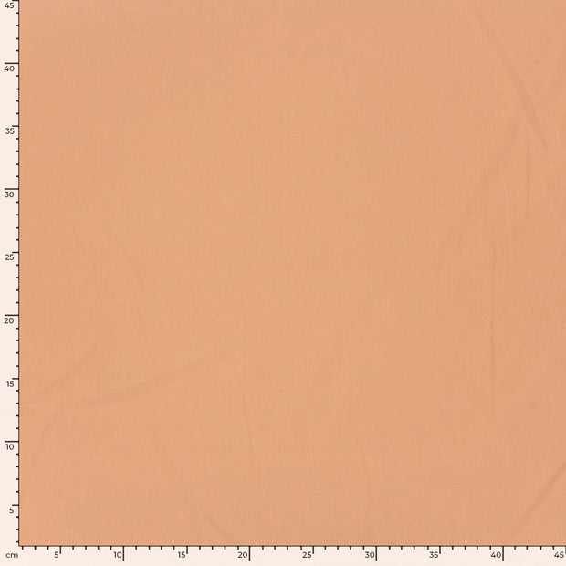 Cotton Poplin GOTS organic fabric Unicolour Salmon