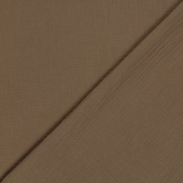 Muslin GOTS organic fabric Unicolour 