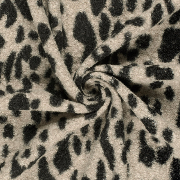 Bouclé tela Beis estampado 