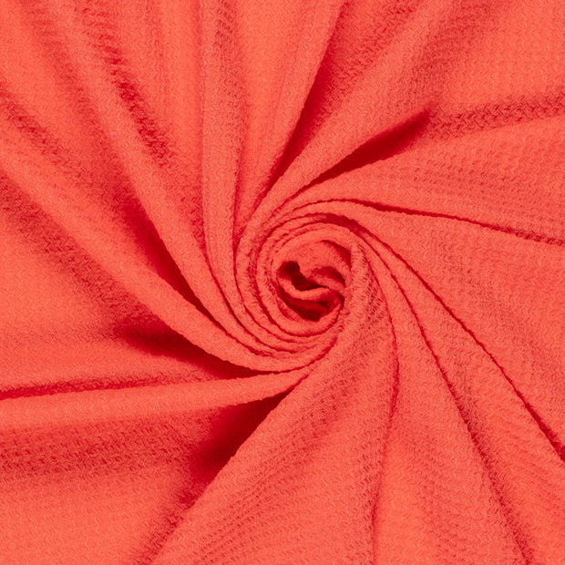 Polyester Bubble fabric Unicolour Coral