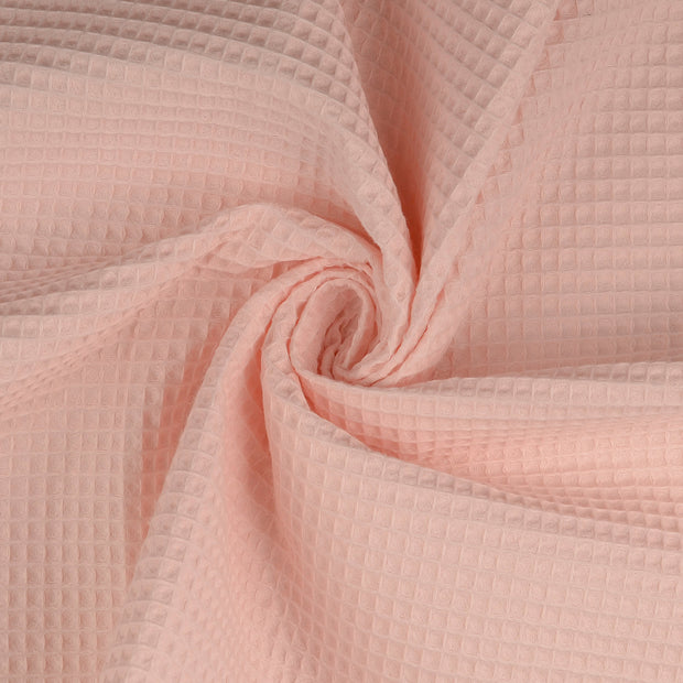 Waffle piqué fabric Light Pink 