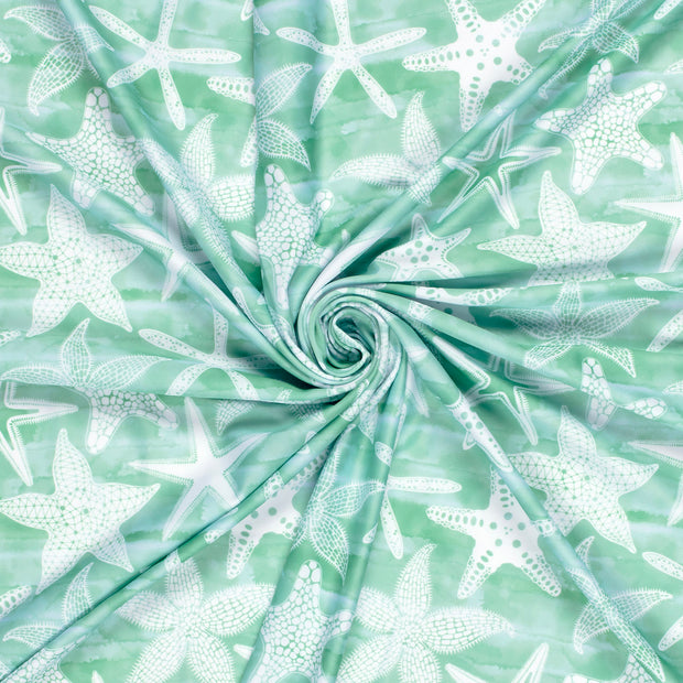 Swimwear Jersey UPF50 Recycled fabric Mint digital printed 