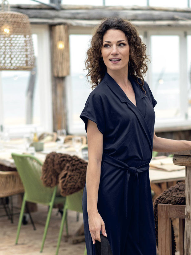 Punta di Roma fabric Unicolour Navy