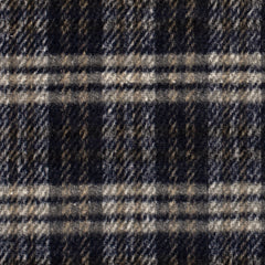 Jacquard brushed Checks Steel Blue
