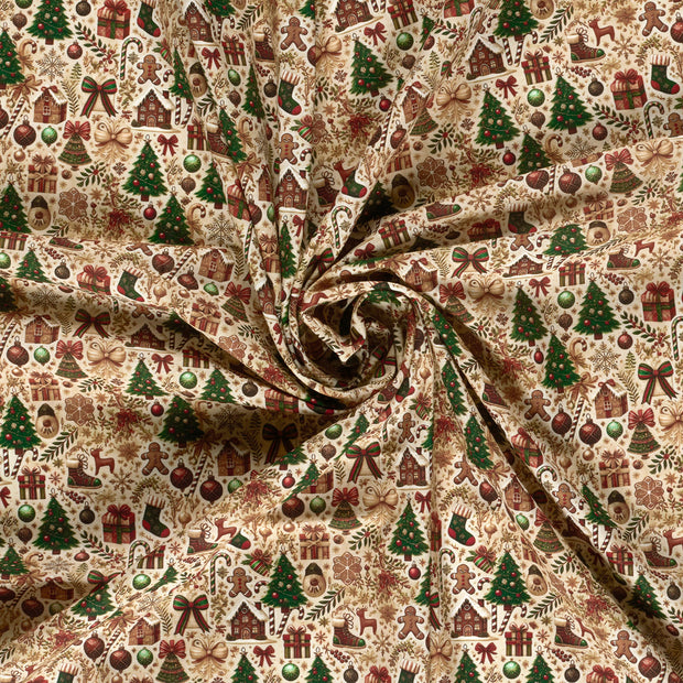 Cotton Poplin fabric digital printed 