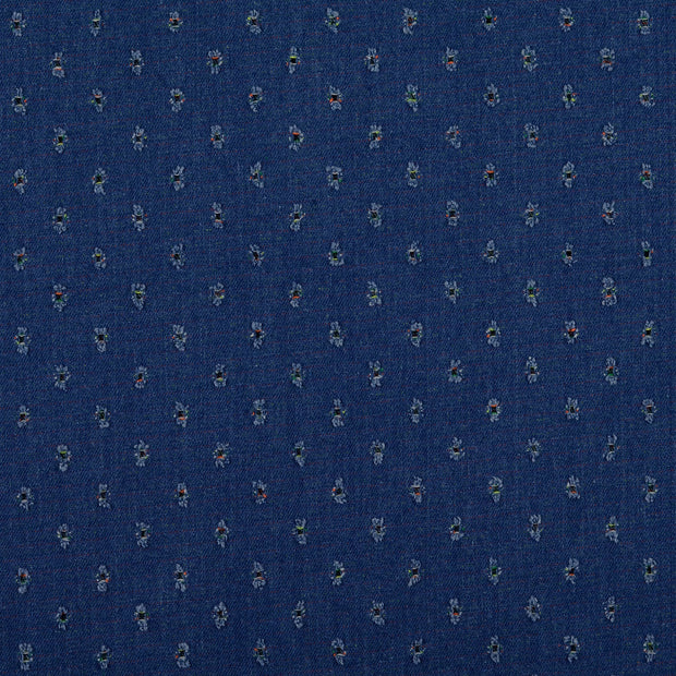 Denim fabric Stripes Indigo