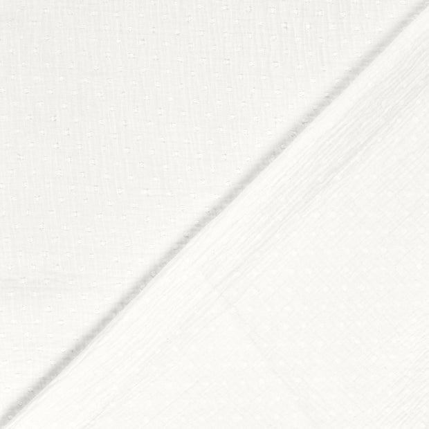 Muslin fabric Dots dobby 