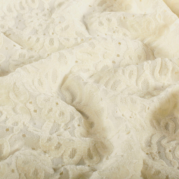 Chenille fabric Unicolour Off White