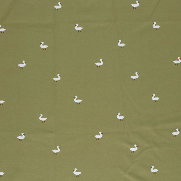 Jersey fabric Olive Green soft 